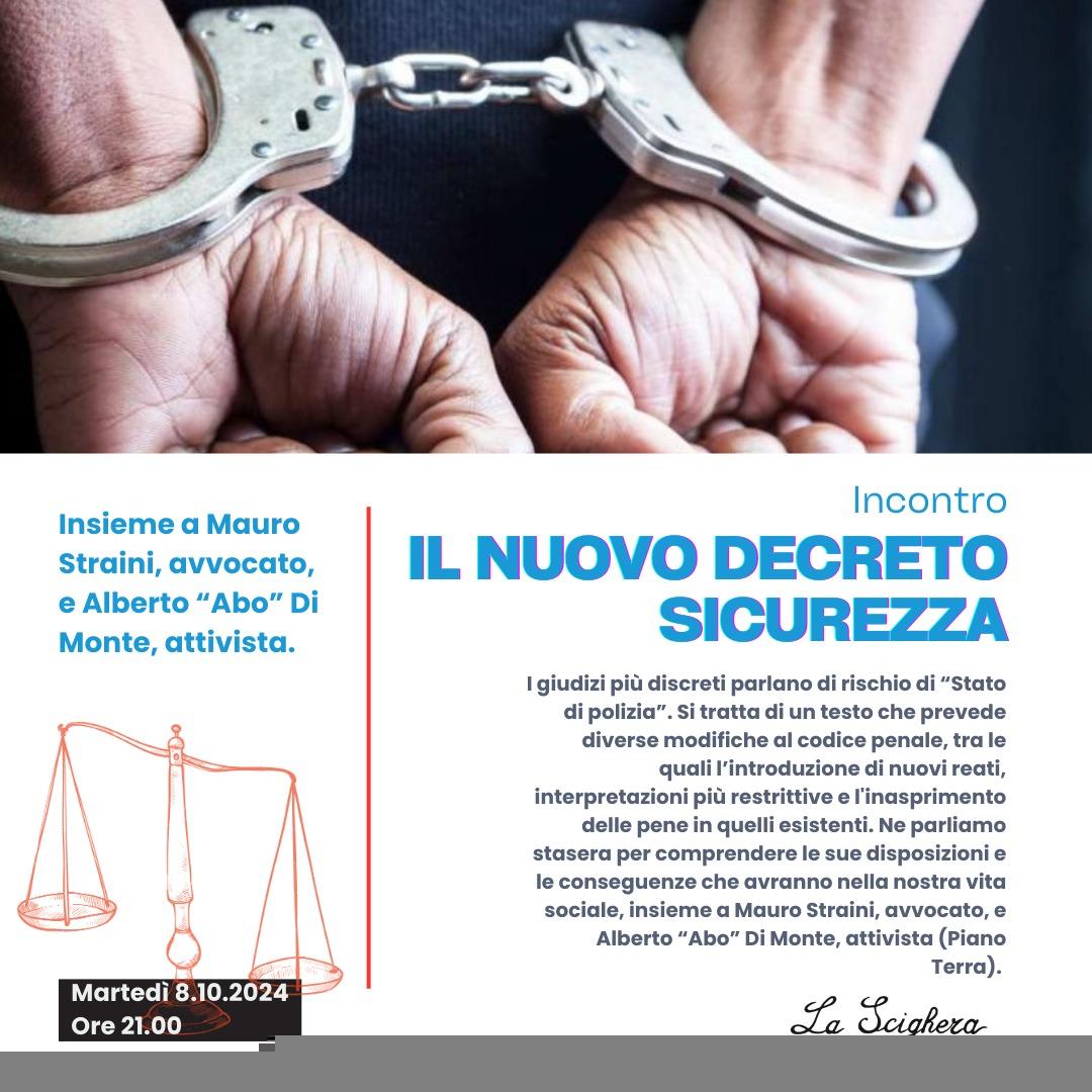 08.10 | Il nuovo decreto sicurezza